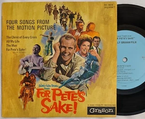 Ralph Carmichael FOR PETE'S SAKE soundtrack 33RPM 7" souvenir album BILLY GRAHAM - Picture 1 of 5