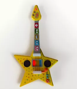 Yo Gabba Gabba! Yellow Star Guitar Jazwares 2014 Tested Works Great! - Picture 1 of 8
