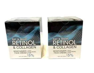 2 X Remedial Pax Day & Night Retinol Collagen Moisturizer Face Cream 1.85oz each - Picture 1 of 2