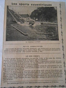 Sports Excentriques Le Toboggan Nautique Image Print 1909 - Imagen 1 de 1