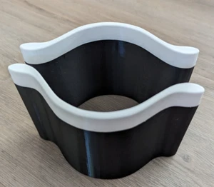 2016-2020 Tesla Model S X Front Center Console Cup Holder Divider Inserts White - Foto 1 di 4