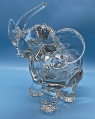 Large & Heavy Elephant Hand Blown Art Glass Sculpture Mid Century 1970’s VTG - Image 1 of 4