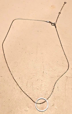 H & M серебристого тона Chocker с кольцом подвеска - Изображение 1 из 4