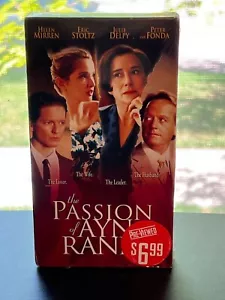 The Passion of Ayn Rand VHS 1999 Helen Mirren Peter Fonda Blockbuster Rental - Picture 1 of 5