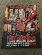 Vintage 1997 PRINCE NASEEM HAMED vs KEVIN KELLY Poster Print Ad HBO BOXING RARE