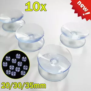 10x Saugnapf transp. 20, 30, 35mm doppelseitig Saugnäpfe Sauger - Bild 1 von 15