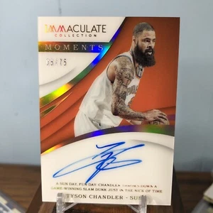 2017-18 Panini Immaculate Moments #IM-TC On Card Acetate Auto Tyson Chandler /75 - Picture 1 of 3