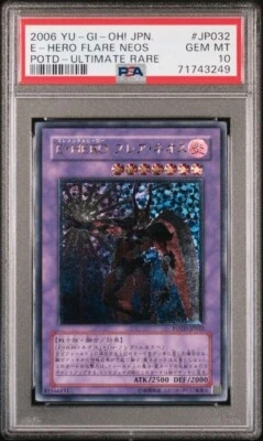 PSA 10 Elemental Hero Flare Neos Ultimate Rare Japanese POTD-JP032 Yugioh - Image 1 of 2