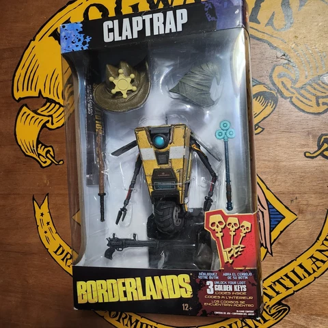 2018 McFarlane Borderlands Claptrap Figure Golden Keys NEW NICE! Cover