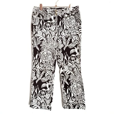 Cabi Pants Womens Size 4 Ankle Straight Leg Serengeti Sunset Kenya  - Image 1 of 4