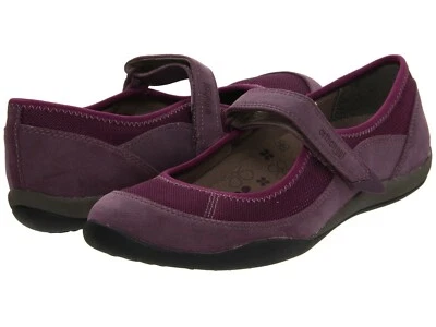 NUEVO EN CAJA ORTHAHEEL ARCADIA CIRUELA TALLA US 5 M EUR 36 ZAPATO PLANO MARY JANE Foto 1 de 4
