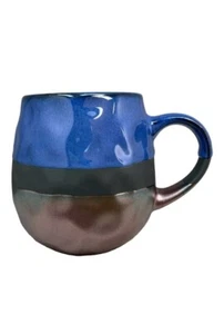 La Rochelle Artisan Steinzeug Becher Kobaltblau Zinn Metallic 20 Unzen - Bild 1 von 3