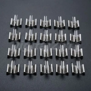 50Pcs Iron Base Clips for Wood Candle Wicks 16x12x10mm Handmade Candle Supplies - Picture 1 of 12