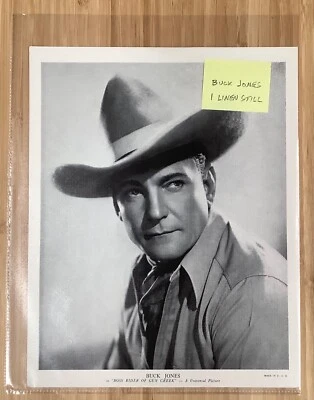 1 Boss Rider of Gun Creek (1936) 原版亚麻纸宣传仍然 Buck Jones — 第 1/2 张图片