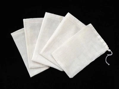 300 PCS 4x6 Cotton Muslin Drawstring Reusable Bags Packing Bath Soap Herbs Tea - Image 1 of 4