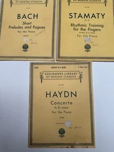 Lot of 3 Schirmer's Library of Musical Classics Vintage Books Vol 15, 1136, 1700 - Picture 1 of 11