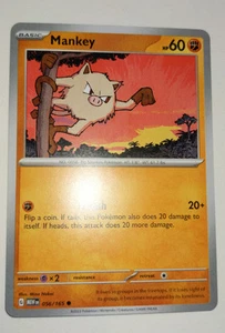 Mankey 056/165 - Pokemon SV:151 • Normal • Common • NM - Picture 1 of 1