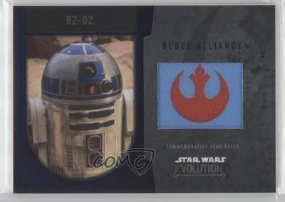 2016 Topps Star Wars Evolution Commemorative Flag Silver 20/50 R2-D2 Patch 1j8 - Image 1 of 3