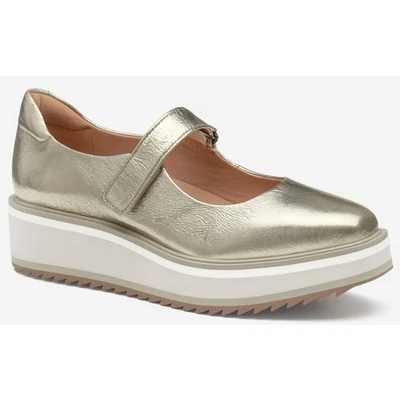 Johnston & Murphy Women's Gold Metallic Sheepskin Gracelyn Mary Jane Size 6M  - Image 1 of 4