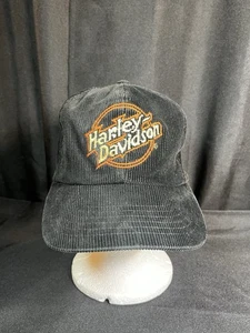 Vintage Harley Davidson Motorcycles Cord Logo Snapback Mütze Cap - Bild 1 von 15