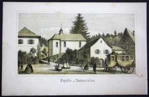 1860 - Chapelle De Rippoldsau Schwarzwald Baden-Württemberg Lithographie - Bild 1 von 1