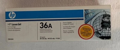 Genuine HP 36A CB436A Black Toner Cartridge - New - Image 1 of 2