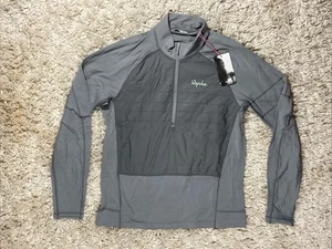 Maglione Rapha Explore collo zip TAGLIA LARGE grigio scuro nuovo con etichetta - Foto 1 di 5