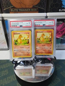 1999 POKEMON BASE SET SHADOWLESS/NON #46 CHARMANDER PSA GRADED EX-MT 6 - Picture 1 of 3