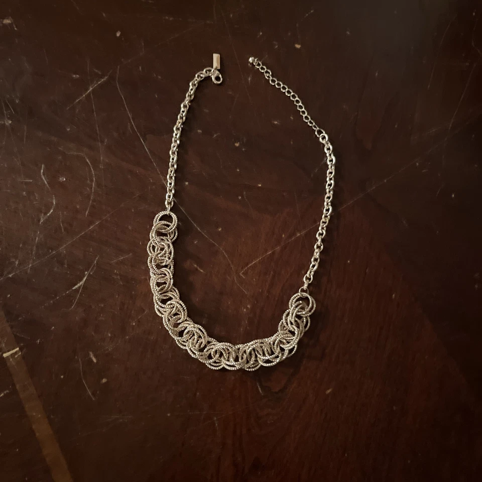 Precioso collar de 22 pulgadas trenzado bisutería color oro rosa: ¡Regalo! Foto 1 de 4