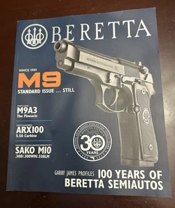 Beretta 2015 Guns Ammo Magazine 100 Years of Semi Autos M9 30 Years 92 M9A3 - Foto 1 di 3