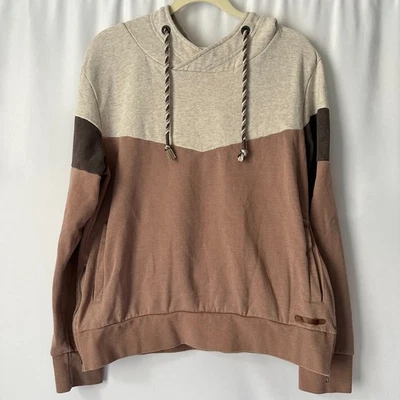 Sudadera con capucha neutra BKE para mujer colorblock patinador invierno regalo algodón Foto 1 de 4