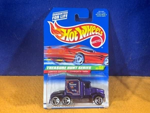 P9-47 HOT WHEELS TREASURE HUNT - KENWORTH T600A - #751 - 1998 - WHITE - NIB - Picture 1 of 11