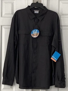 NWT Columbia Omni-Shade Shirt UPF 50 Long Sleeve Men's Size XL Gray Omni-Wick - Picture 1 of 7