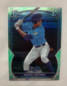 Adrian Santana 2023 Bowman Draft Chrome Green Refractor 1st Bowman #BDC-130 - Picture 1 of 3
