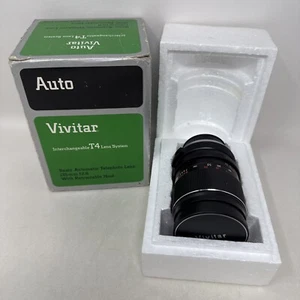 Vivitar T-4 Interchangeable lens, 135mm F2.8 With Retractable Hood - Picture 1 of 15