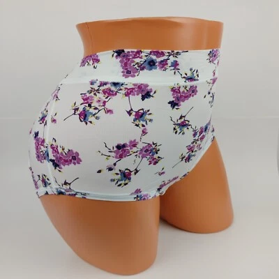 Lane Bryant Cacique Comfort Bliss Calzoncillo Completo Plus Panty 18/20 Blanco Rosa Púrpura Foto 1 de 4