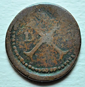 GENOA 1752 REPUBLIC 1528-1797 4 DENARII - Picture 1 of 2