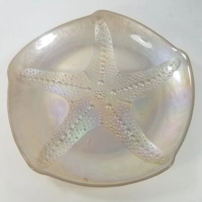 Plato AKCAM Perla Turca Vidrio Opalescente ESTRELLA Foto 1 de 4