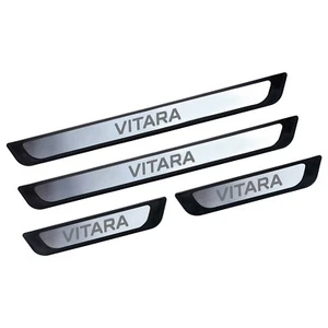 Listones de entrada umbral de puerta para Suzuki Grand Vitara 2005-2015, acero inoxidable 4 uds - Imagen 1 de 6