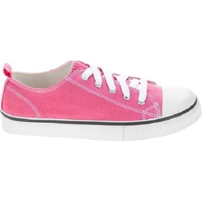 Faded Glory Girls' Casual Canvas  Sneaker Pink Size 1 NWT - Image 1 of 3
