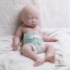 COSDOLL 17,7" Platynowy silikon Reborn Baby Dolls Śpiące dziecko Niemalowane lalki