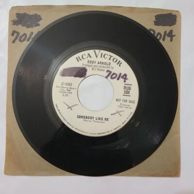 Eddy Arnold ~ Somebody Like Me/ Taking Chances ~ RCA Victor Promo 45 RPM Record - Image 1 of 4