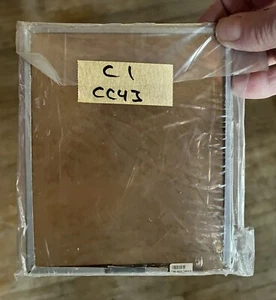 C1 CC43 Clear Glass Lighting Lens / Gel 5x6 Metal Frame - Picture 1 of 2