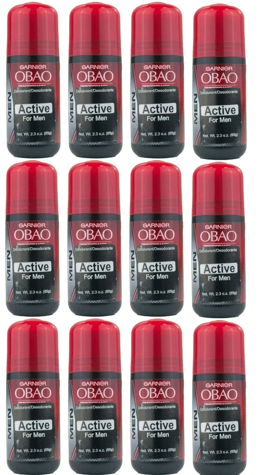 Garnier Obao Roll On Deodorant for Men / Active 2.3 oz.  (12 PACK) - Image 1 of 3