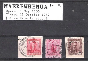 NEW ZEALAND 'MAEREWHENUA' POSTAL HISTORY PMK LOT (JF-F) - Picture 1 of 1