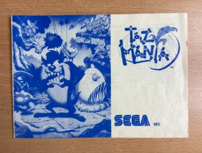 TAZ-MANIA - TAZMANIA - Sega Instruction Manual - Image 1 of 2