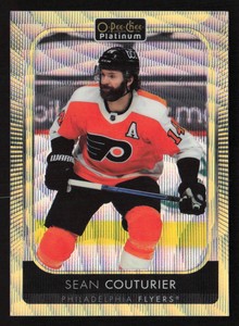 2021 OPC Platinum #25 Sean Couturier Neon Yellow Surge