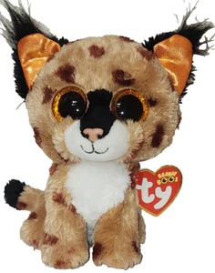 NM* Ty Beanie Boos - BUCHWEIZEN der Luchs Katze (6 Zoll) NMWMTs Stofftier Spielzeug - Bild 1 von 8