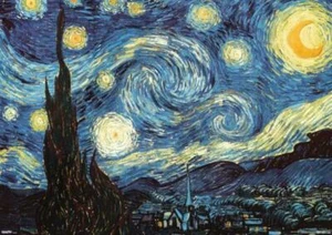 Vincent Van Gogh The Starry Night Post Impressionist Dutch Painter Painting Post - Picture 1 of 1