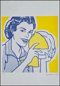 ROY LICHTENSTEIN * Woman drying...*50 x 35 cm*signed lithograph*limited # 38/150 - Bild 1 von 9